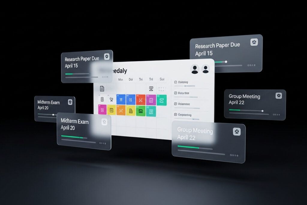 Digital dashboard showing predictive analytics, engagement metrics, and satisfaction scores, representing how CRM in higher education supports early intervention and student success tracking.
