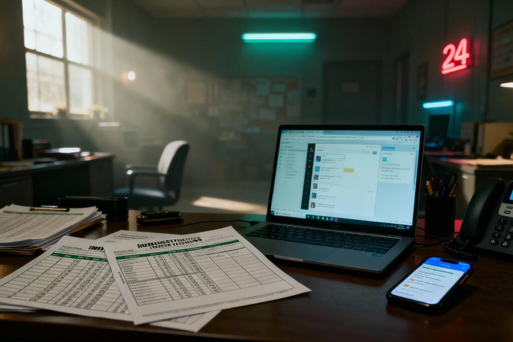 University admin portal replacing manual paperwork with digital workflows for student records and approvals.
